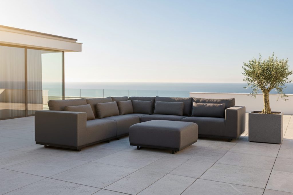 Flow sunbrella loungeset Lux Sooty